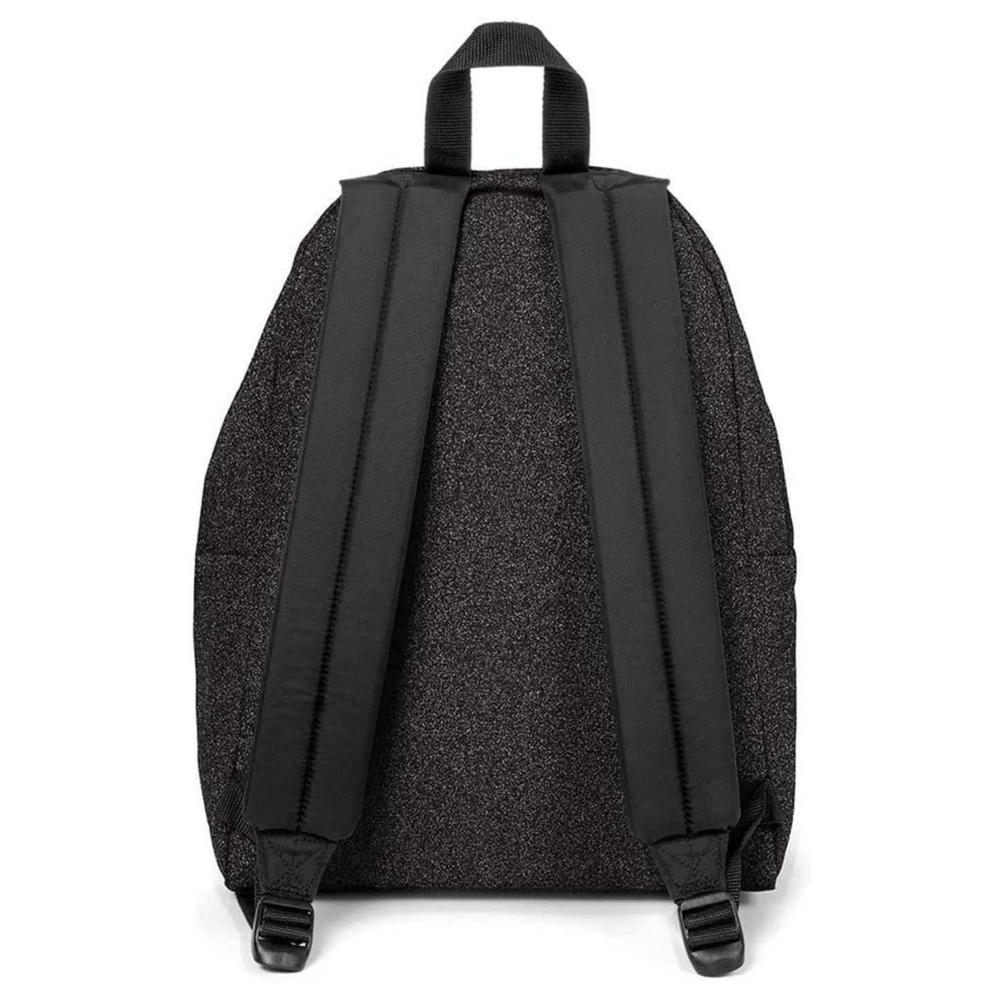 Zaino Eastpak Padded Pak'r Spark Black 24 Litri — Nero Glitter Argentato Spallacci Imbottiti Garanzia 30 Anni