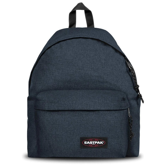 Zaino Eastpak Padded Pak'r Triple Denim 24 Litri — Tessuto Denim Tridimensionale Spallacci Imbottiti Garanzia 30 Anni