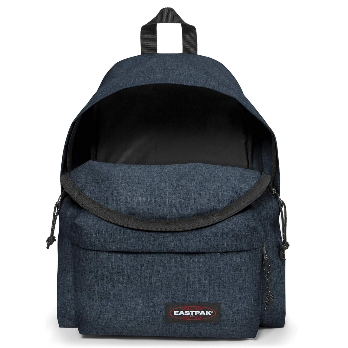Zaino Eastpak Padded Pak'r Triple Denim 24 Litri — Tessuto Denim Tridimensionale Spallacci Imbottiti Garanzia 30 Anni