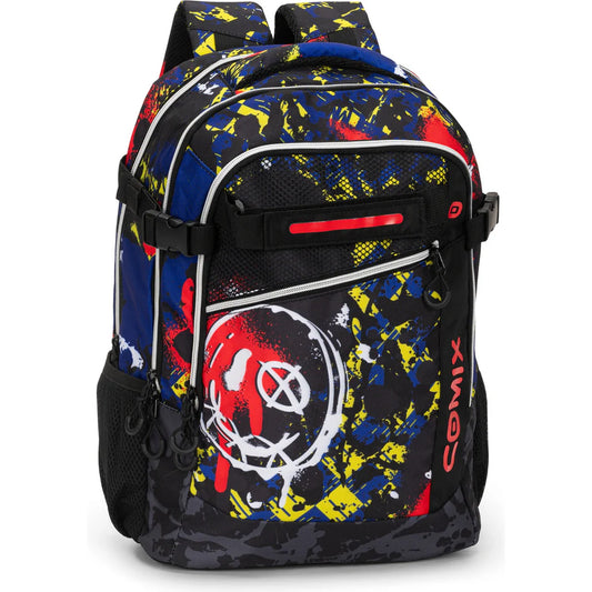 Zaino Organizzato COMIX WBS Nero/Rosso