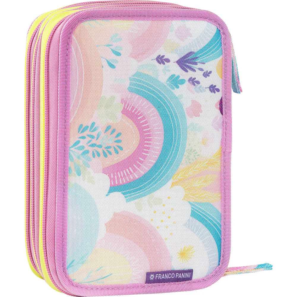 Astuccio 3 Zip Mofu Mofu Lilla