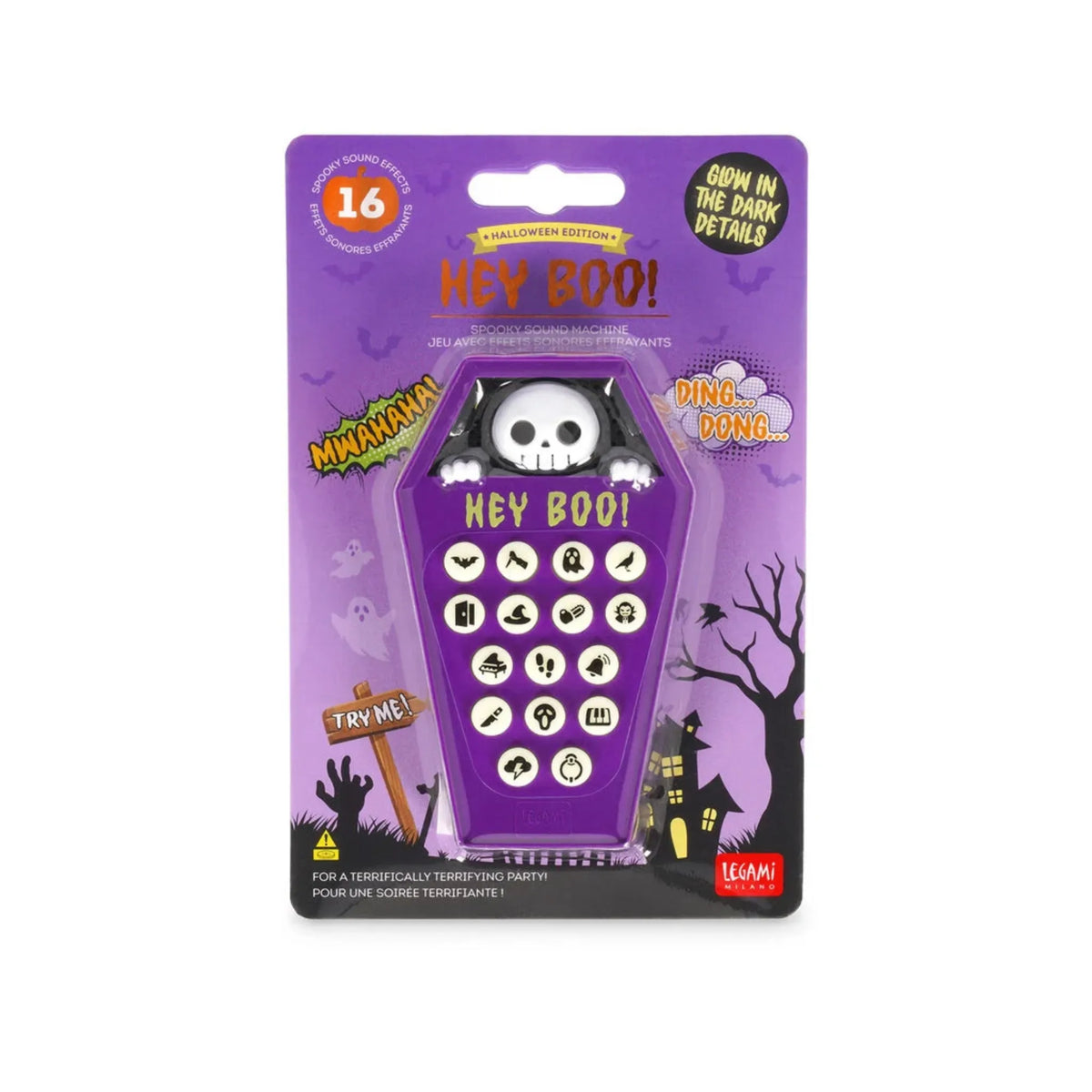 Sound Machine Halloween Legami – 16 Effetti Sonori Spaventosi Hey Boo!