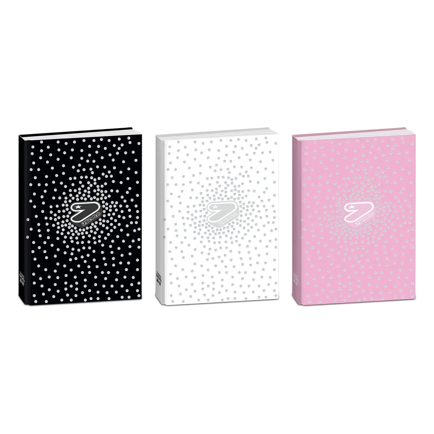 Diario Seven Glitzycute Datato 2026-2027 con Strass 12 Mesi Scuola