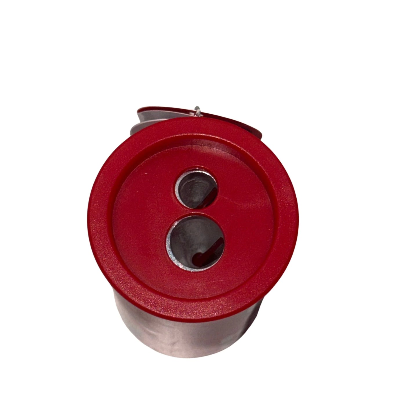 Temperino 2 Fori con Contenitore Hello Kitty 2026 Rosso — Matite Standard e Jumbo Lama Acciaio Collezione Hello Kitty