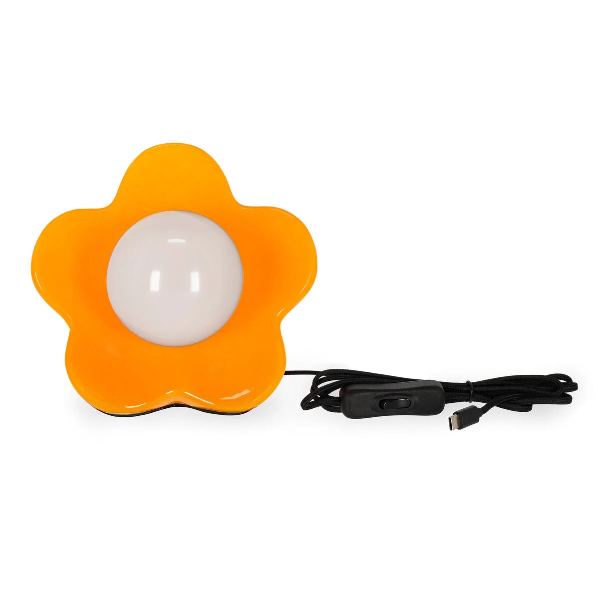 Lampada LED da Tavolo Flower Power Shiny Orange – Legami | Luce Calda Design Ceramica