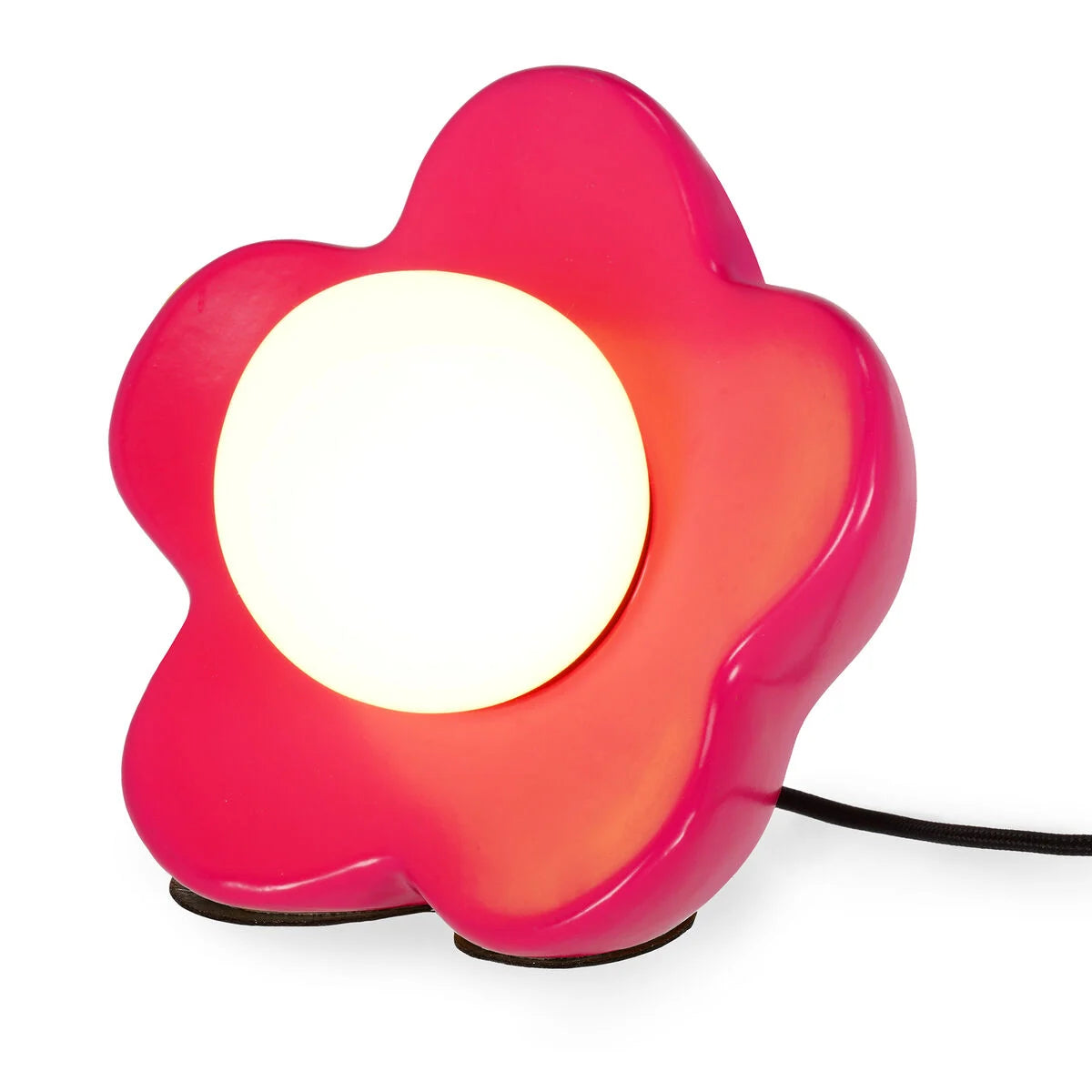 Lampada LED da Tavolo Flower Power Matte Pink – Legami | Luce Calda Design Ceramica