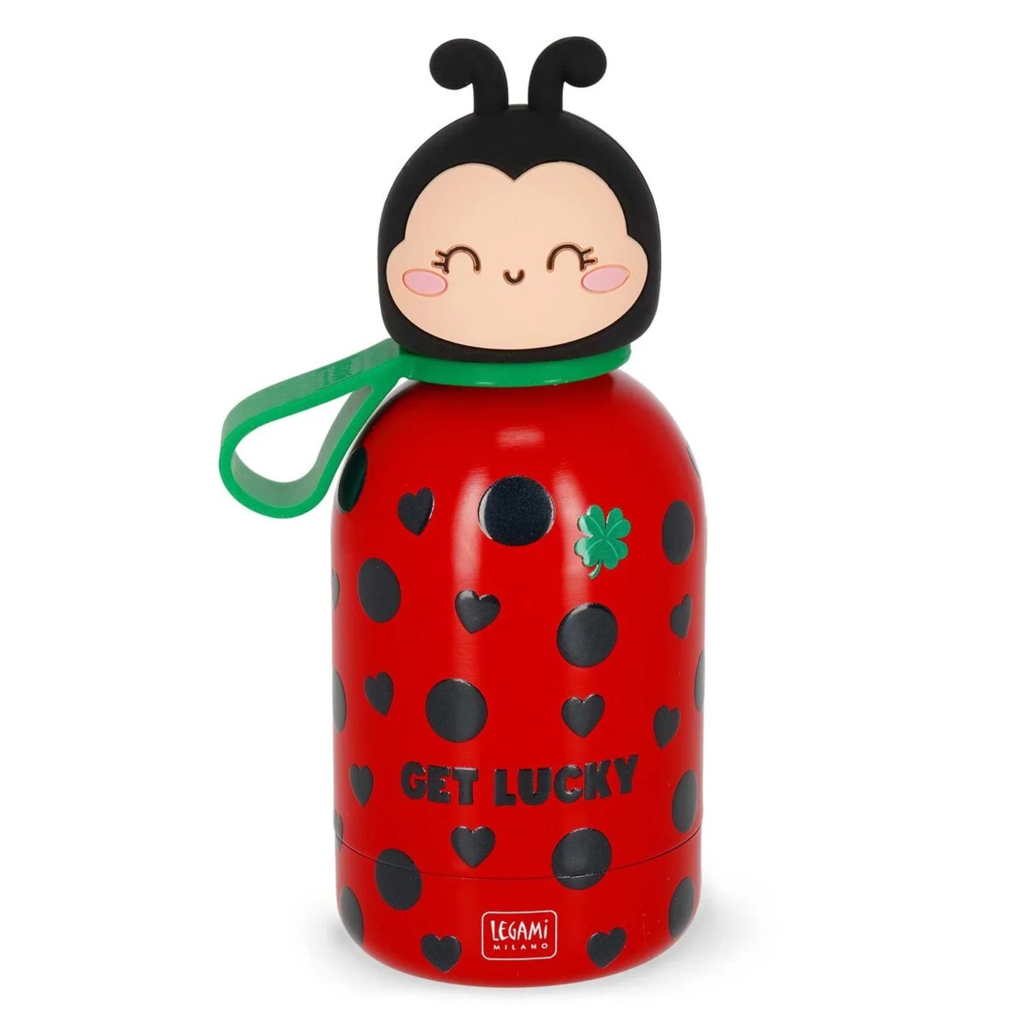 Borraccia Termica Bambini Legami Hot&Cold BFF Ladybug — 310ml Acciaio Inox 18/8 Caldo 12H Freddo 24H