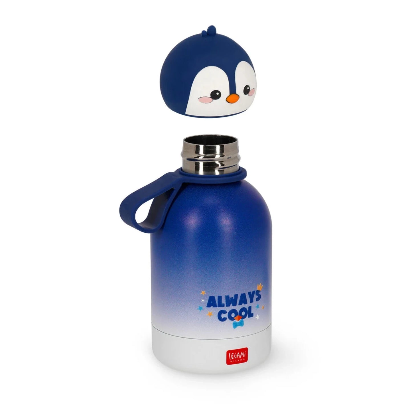 Borraccia Termica Bambini Legami Hot&Cold BFF Penguin — 310ml Acciaio Inox 18/8 Caldo 12H Freddo 24H