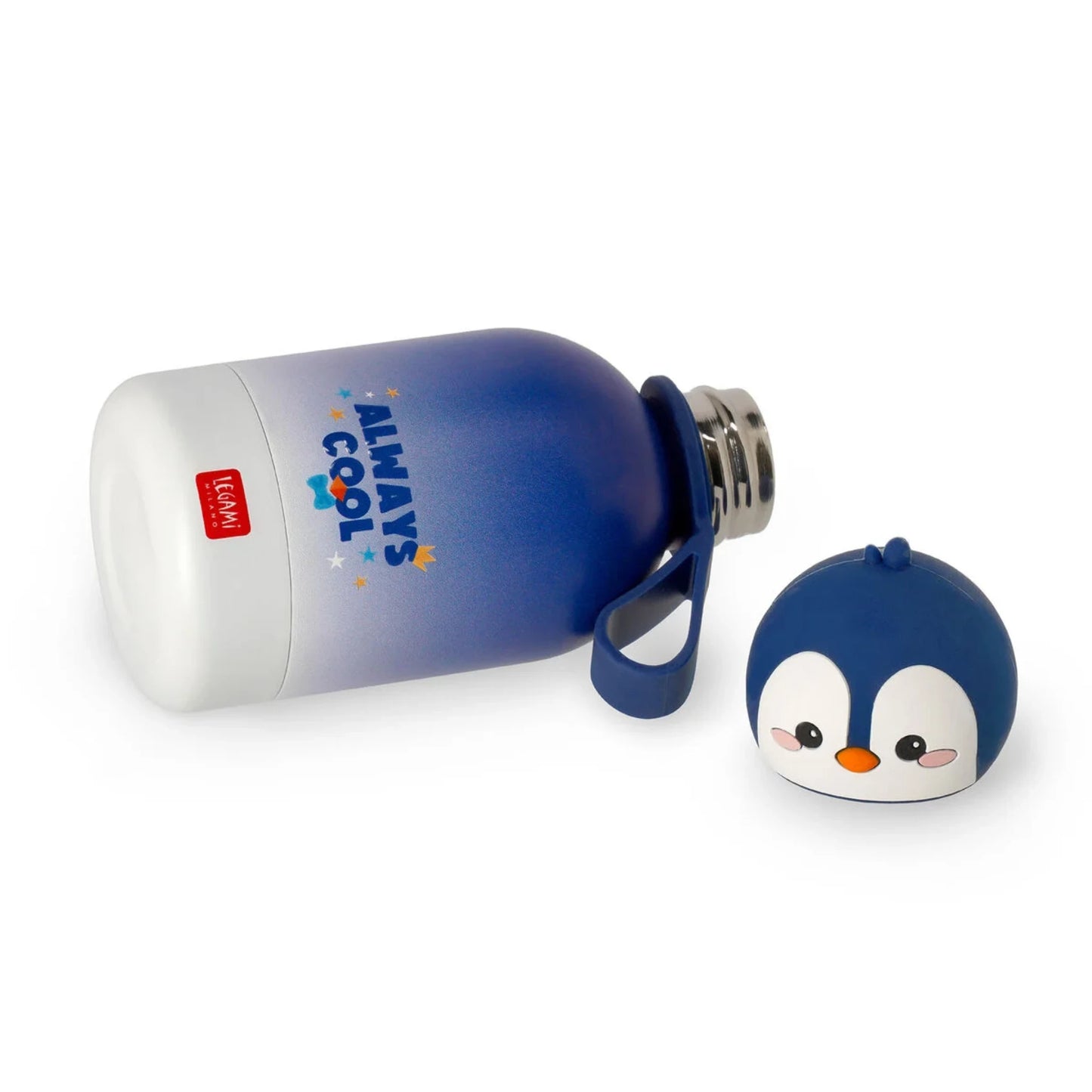 Borraccia Termica Bambini Legami Hot&Cold BFF Penguin — 310ml Acciaio Inox 18/8 Caldo 12H Freddo 24H
