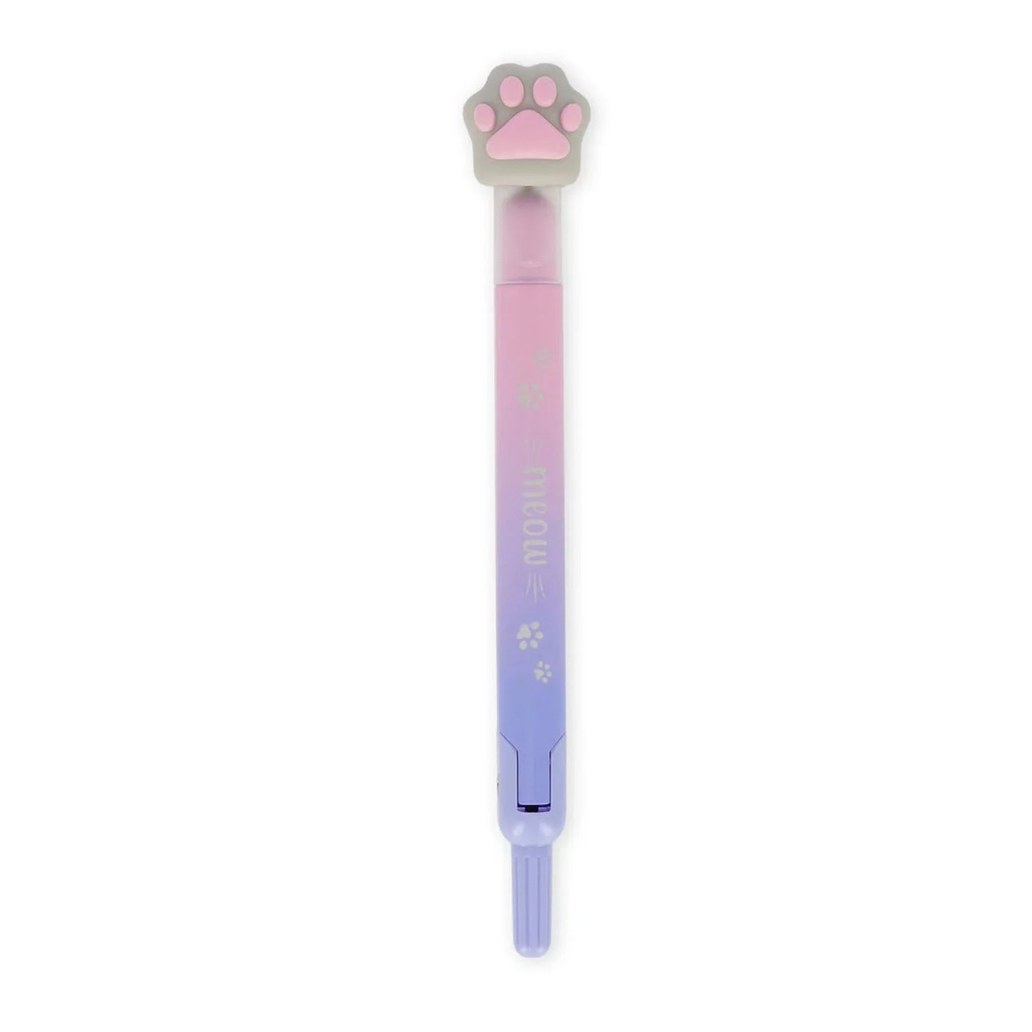 Compasso con Mina Automatica Legami Meow — Zampa Gatto Rosa Viola Mine 0,5mm 2B Incluse