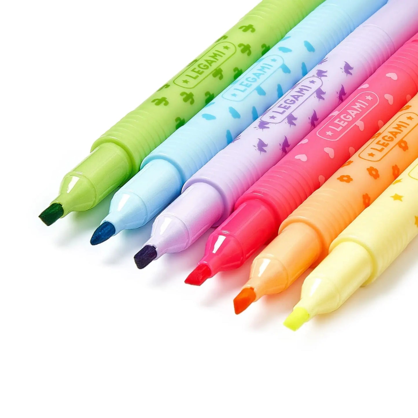 Set of 6 Erasable Highlighters Legami Magic Highlighters | Dual Tip Colors