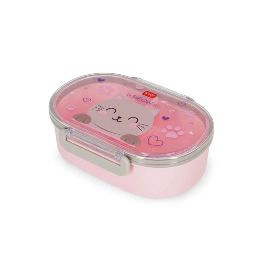 Contenitore Porta Merenda Legami Snack & Go Kitty 500ml con Divisorio Rimovibile Clip Phthalate Free | Back to School 2026