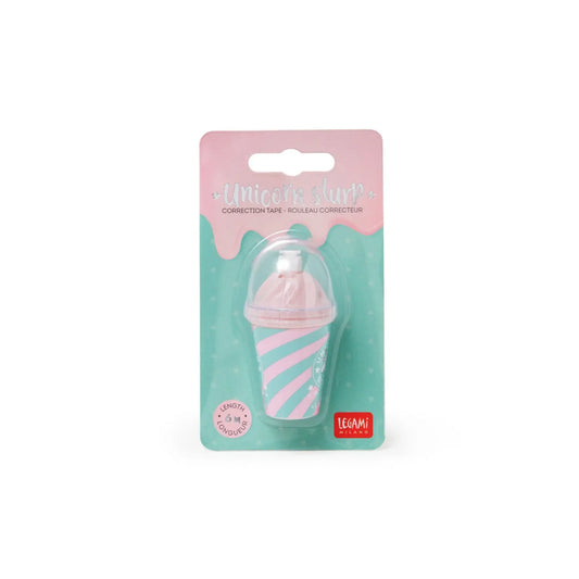 Correttore a Nastro Unicorn Slurp Legami | Roller Correttore Kawaii Milkshake Unicorno