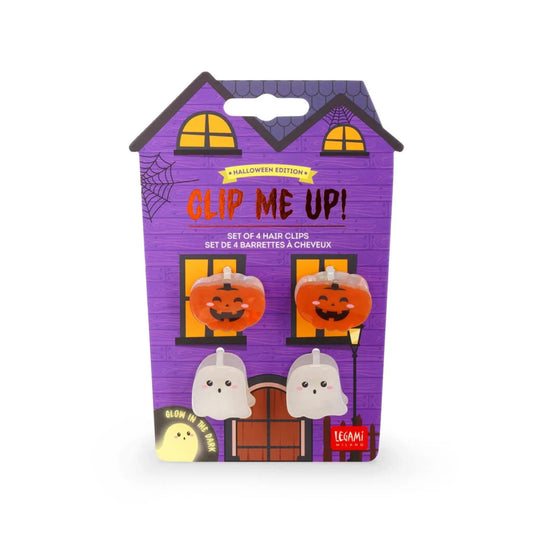 Mini Mollette per Capelli Halloween Legami – Set 4 Clip Glitter