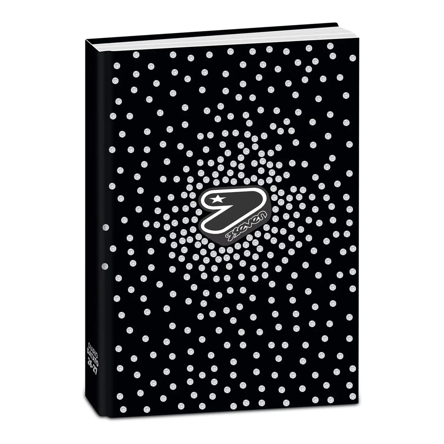 Diario Seven Glitzycute Datato 2026-2027 con Strass 12 Mesi Scuola