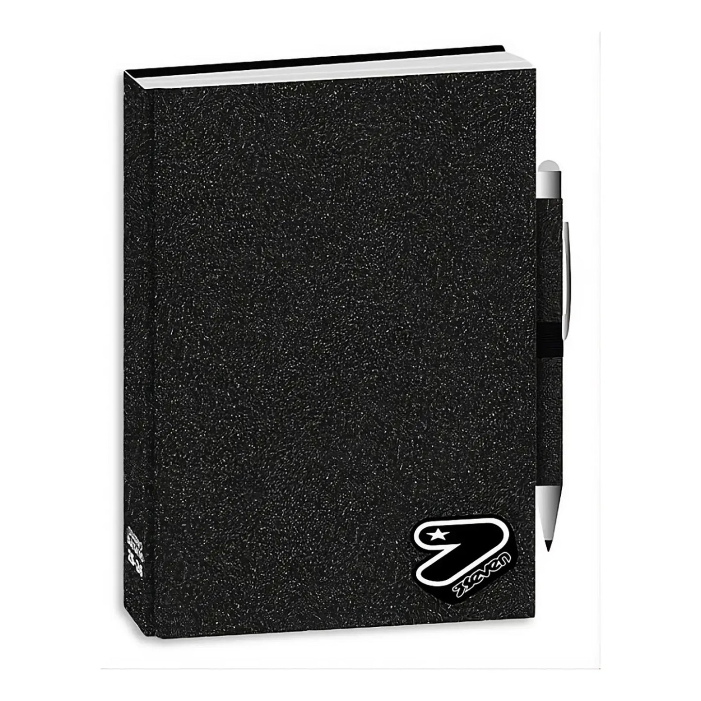 Diario Seven The Double 2026-27 Glitter 12 Mesi Datato | Nero Rosa Lilla