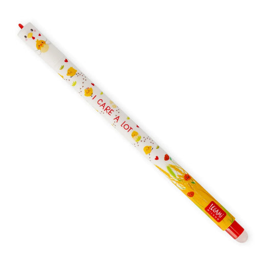 Penna Cancellabile Gallina Legami – Erasable Pen I Care a Lot