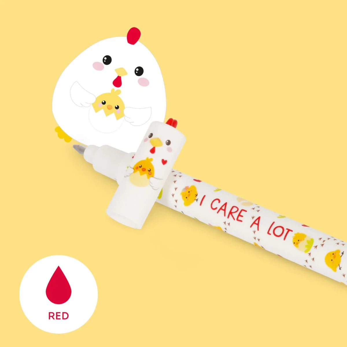 Penna Cancellabile Gallina Legami – Erasable Pen I Care a Lot