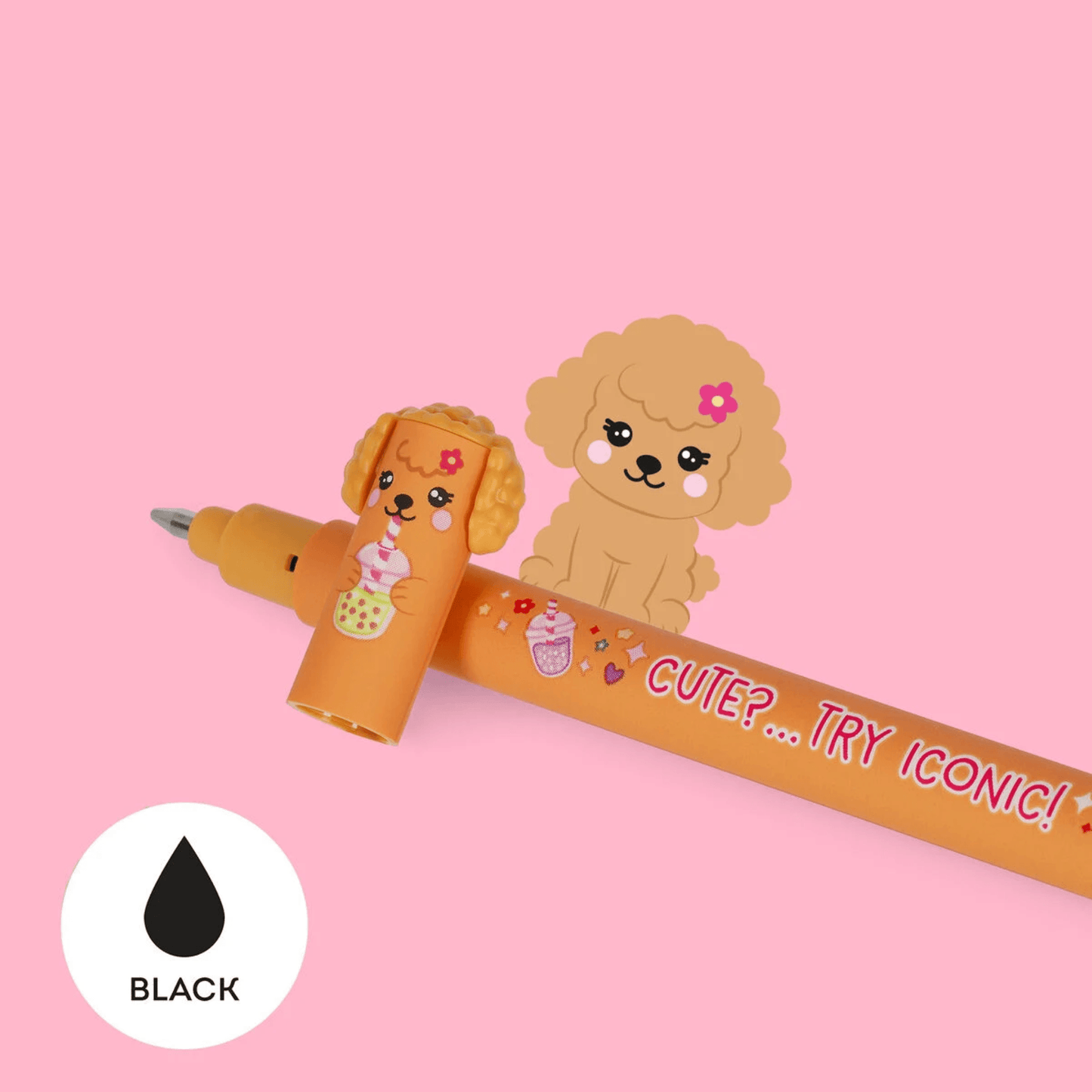 Set 3 Penne Cancellabili Legami Fur-ever Friends - Cani Golden Retriever Bulldog Poodle | Erasable Pen