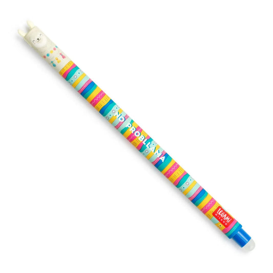 Penna Cancellabile Llama Legami – No Probllama Erasable Pen | Inchiostro blu 0.7