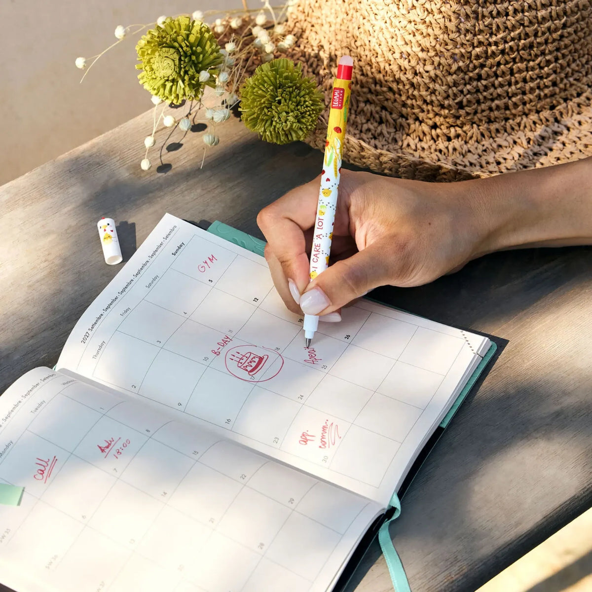 Penna Cancellabile Gallina Legami – Erasable Pen I Care a Lot