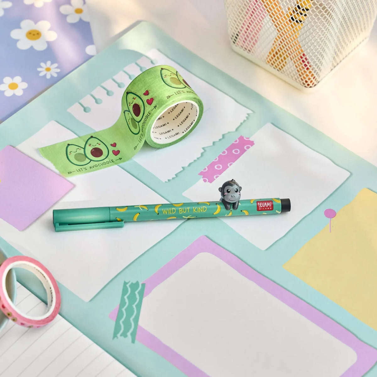 Penna con Animaletto Decorativo Gorilla "Wild but Kind" - Lovely Friends