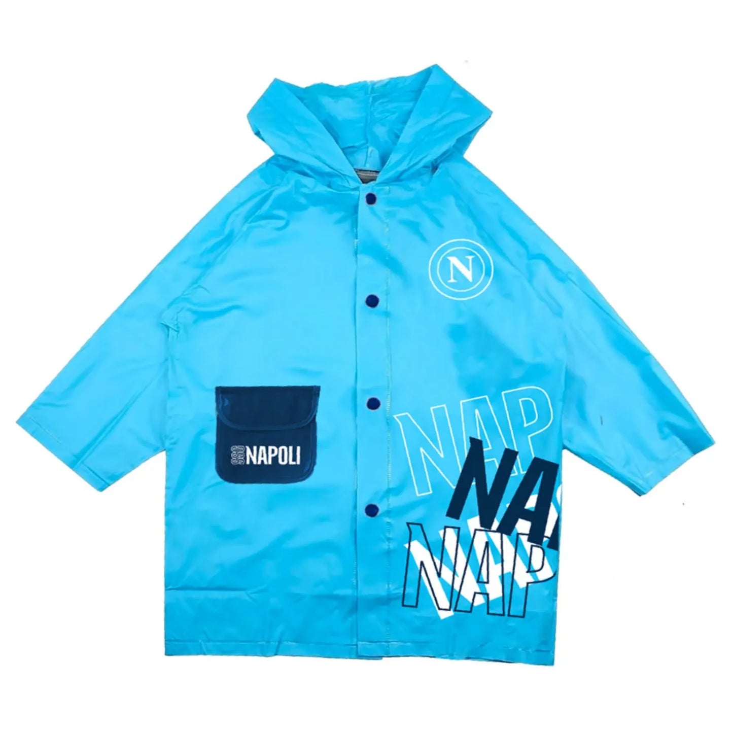 Poncho Antipioggia Bambini SSC Napoli Ufficiale Impermeabile Colourbook 6-12 Anni