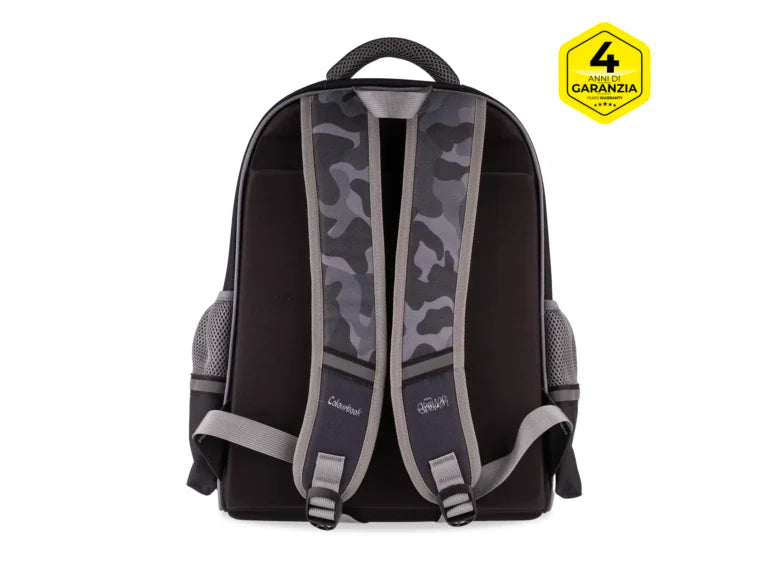 Zaino scuola Camouflage Geolier con cuffie omaggio