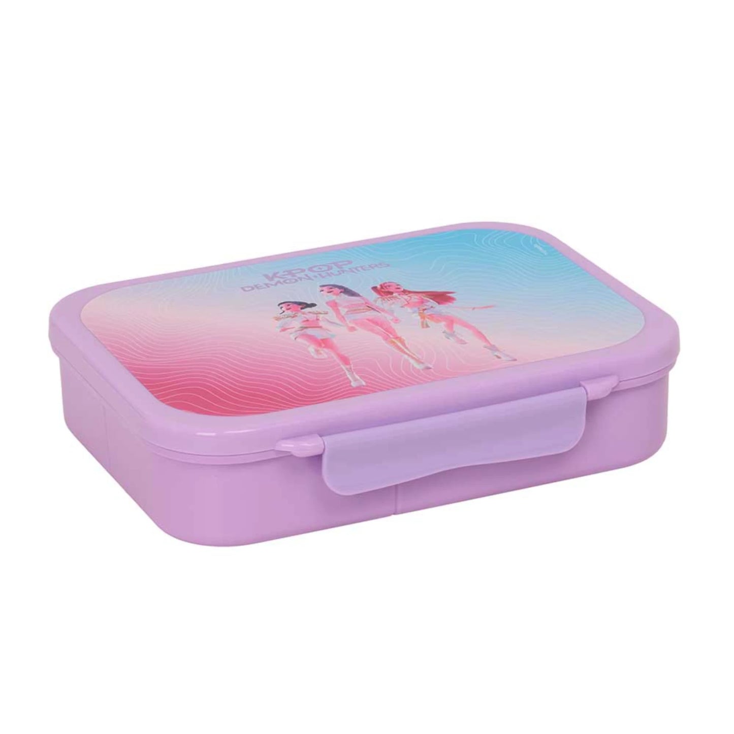 Portapranzo 1410ml Safta K-POP Demon Hunters — 3 Scomparti Coperchio Idol Pastel Lilla Netflix