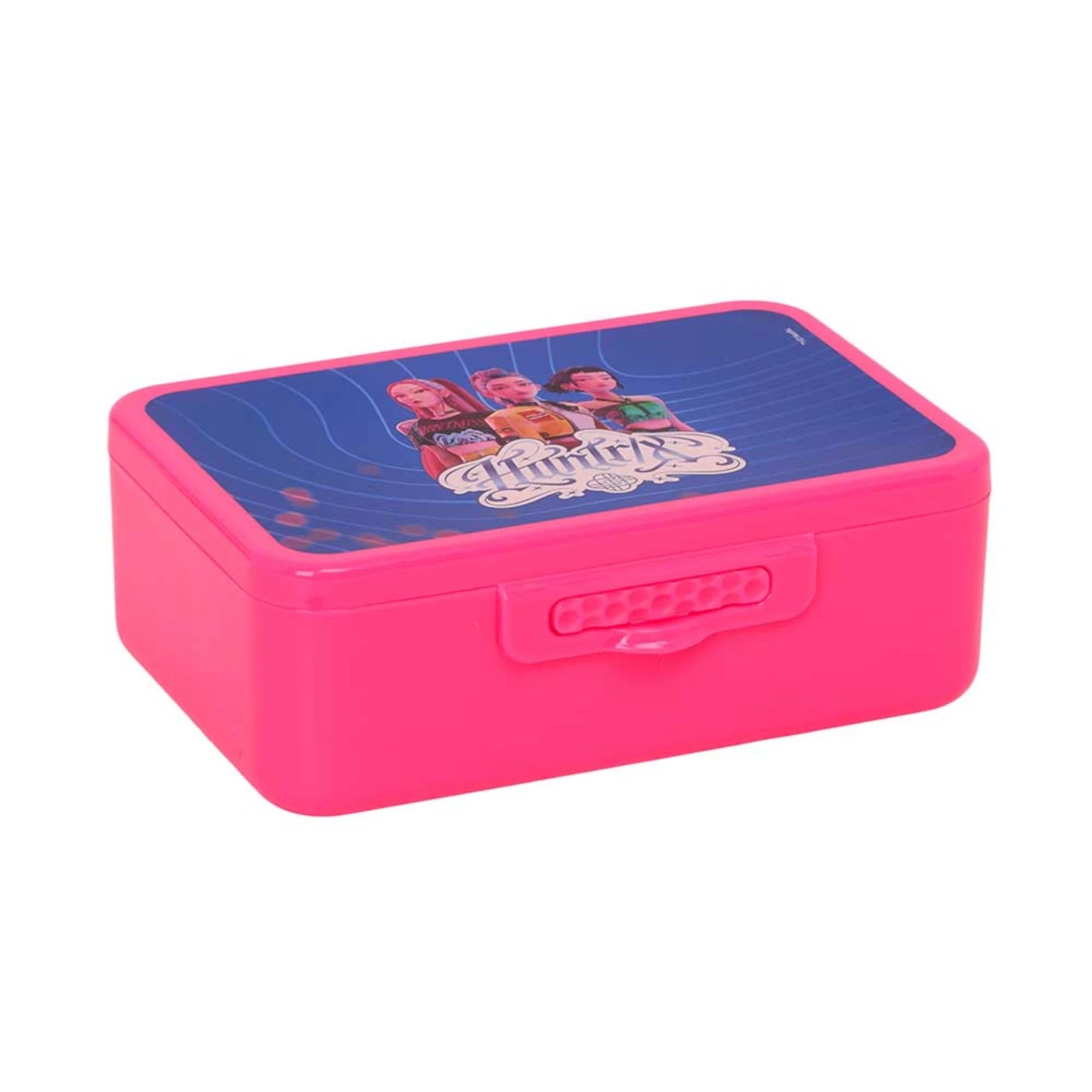 Portapranzo 850ml Safta K-POP Demon Hunters — 3 Scomparti Coperchio Huntrix Rosa Netflix