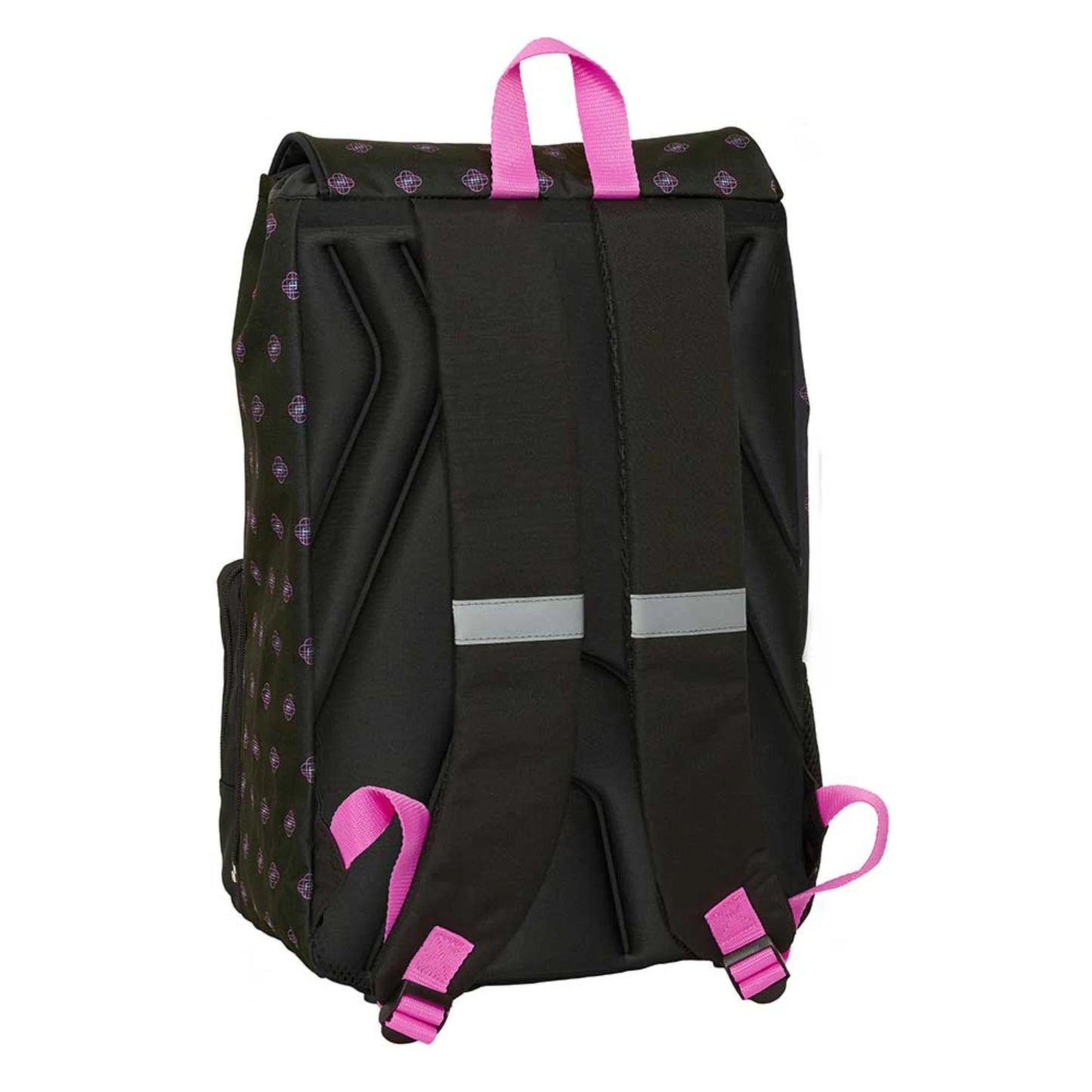 Zaino Scuola Safta K-Pop Demon Hunters Huntrix Nero Estensibile 17,5L — Licenza Ufficiale Netflix Spallacci Ergonomici Catarifrangente 2026