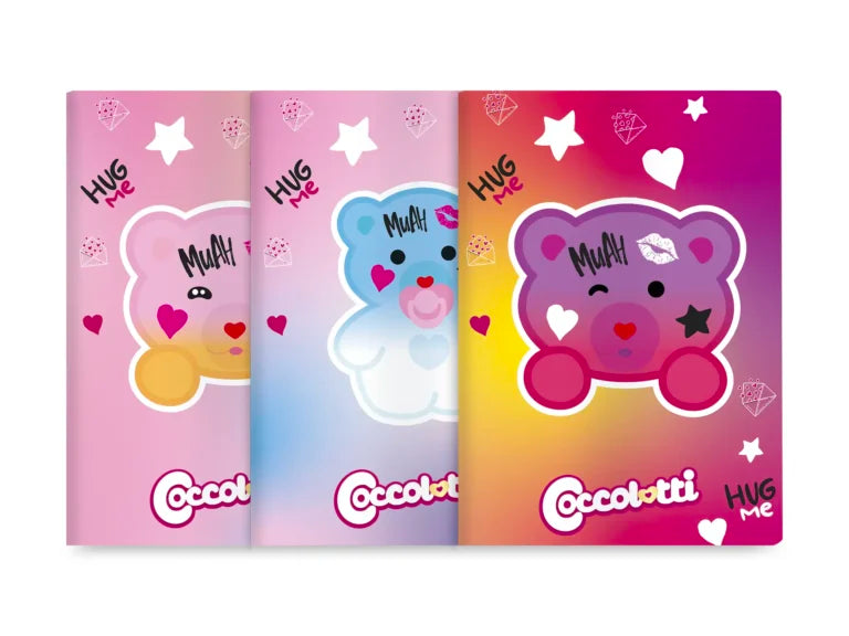 Set 3 quaderni A4 Coccolotti Love&Tell