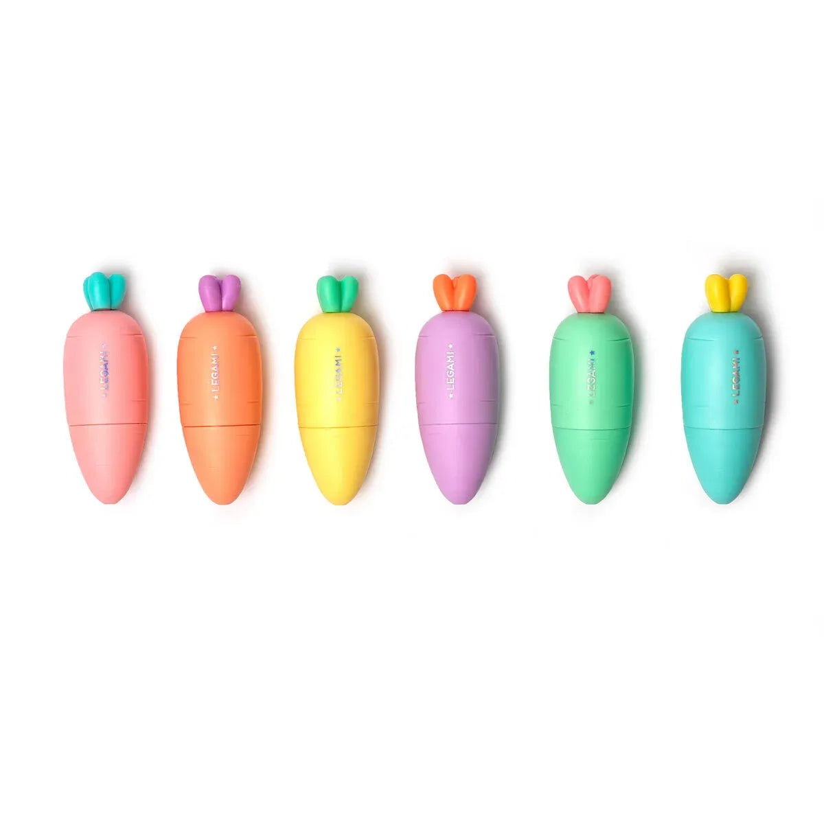Set 6 Mini Evidenziatori Carrate Team Legami | Colori Pastello Scuola