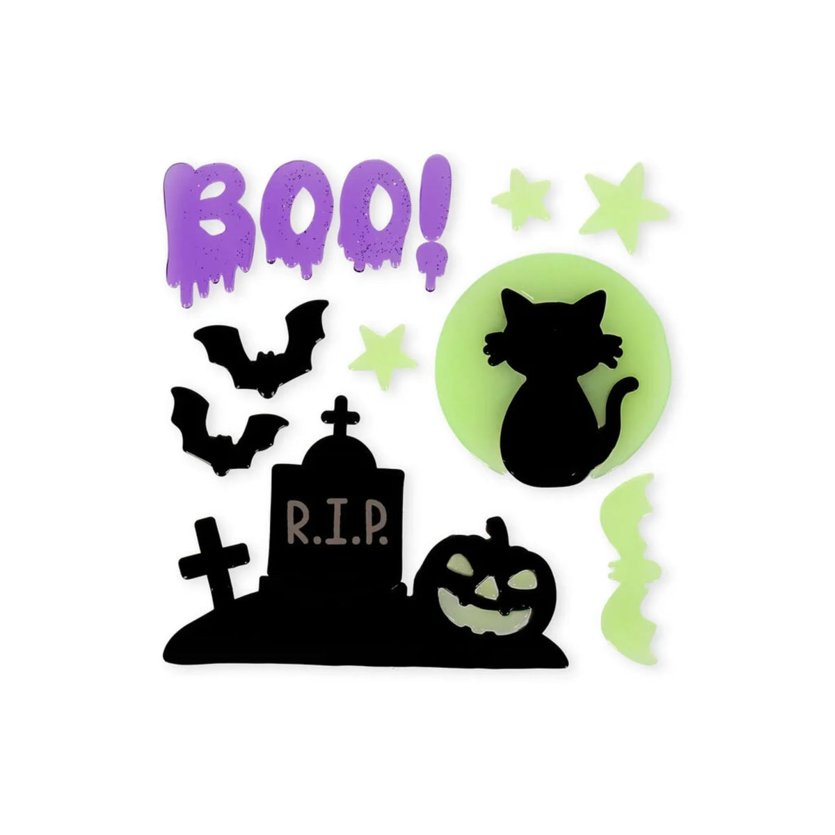 Set Adesivi Gel per Finestre Halloween Windo-Glow Legami – 13 Pezzi