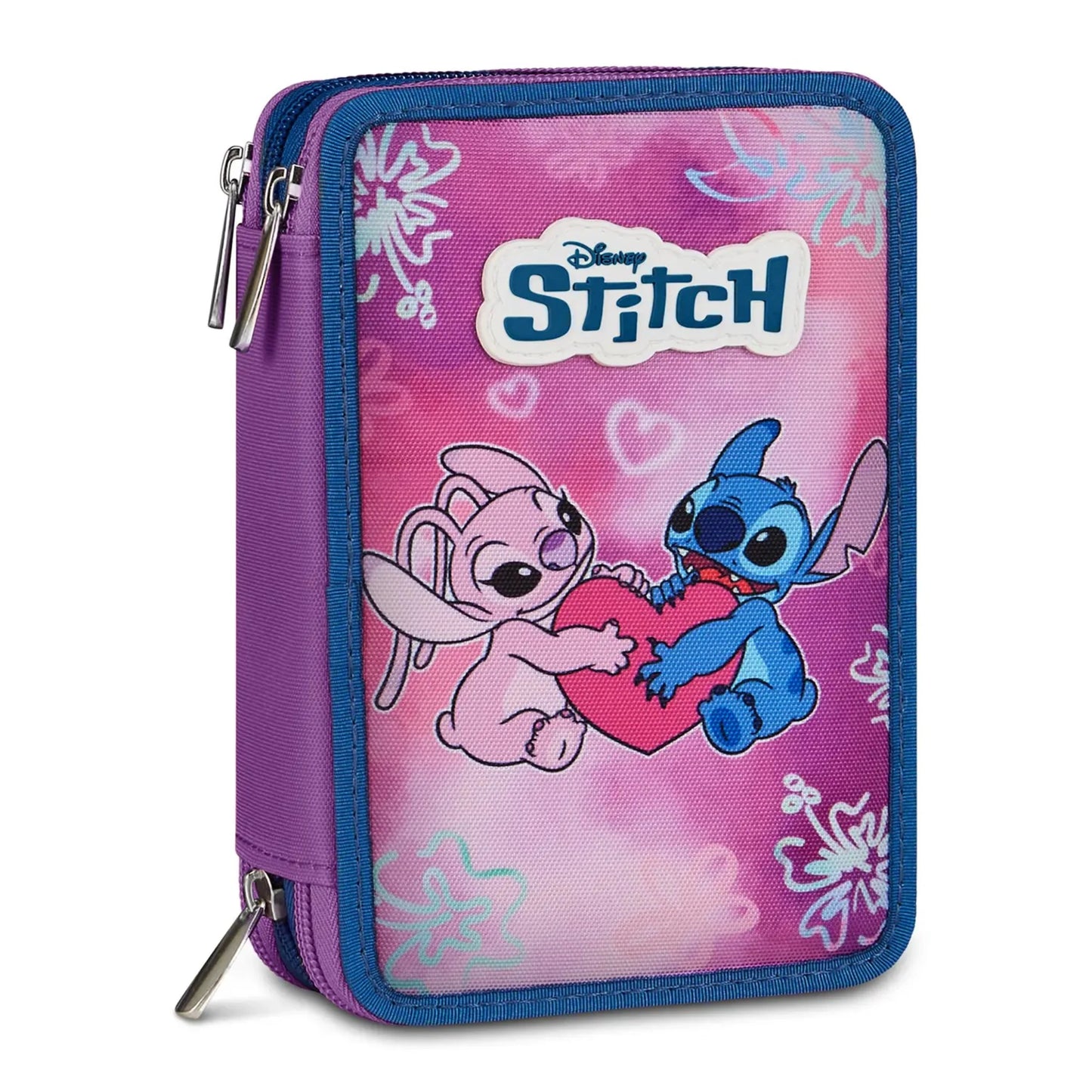 Astuccio Seven 3 Zip Lilo & Stitch You Are Magical Completo 44 Pezzi Stitch Angel Viola Rosa Disney