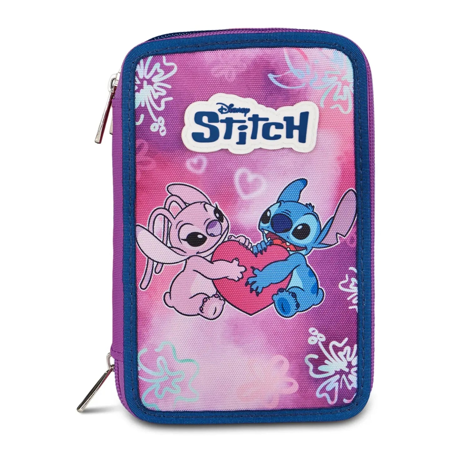 Astuccio Seven 3 Zip Lilo & Stitch You Are Magical Completo 44 Pezzi Stitch Angel Viola Rosa Disney
