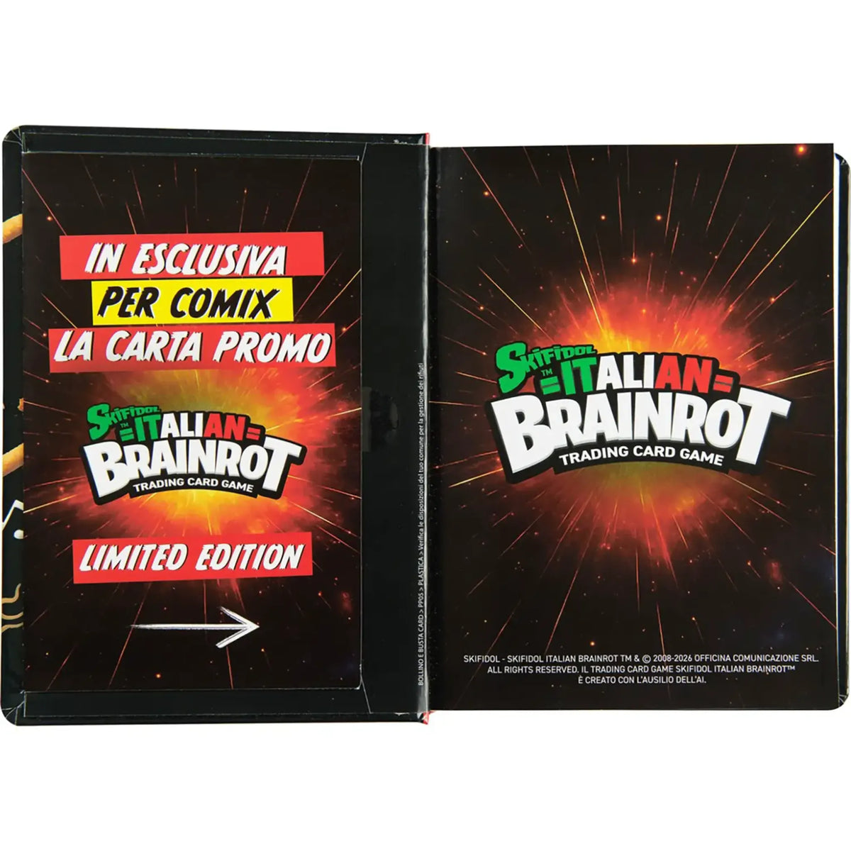 Diario Skifidol Italian Brainrot 13 Mesi 2026-27 Comix con Card | Scuola