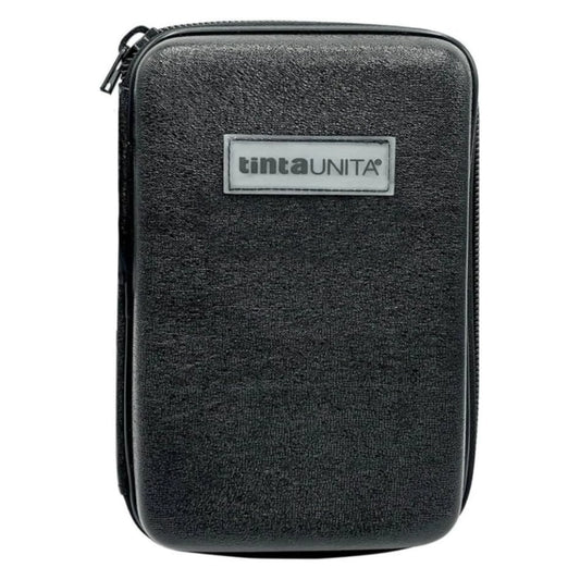One Time Glamour Solid Color Pencil Case Black with 44 Pieces — EVA Thermoformed PU Luxury 1 Zip 3 Compartments 2026/2027