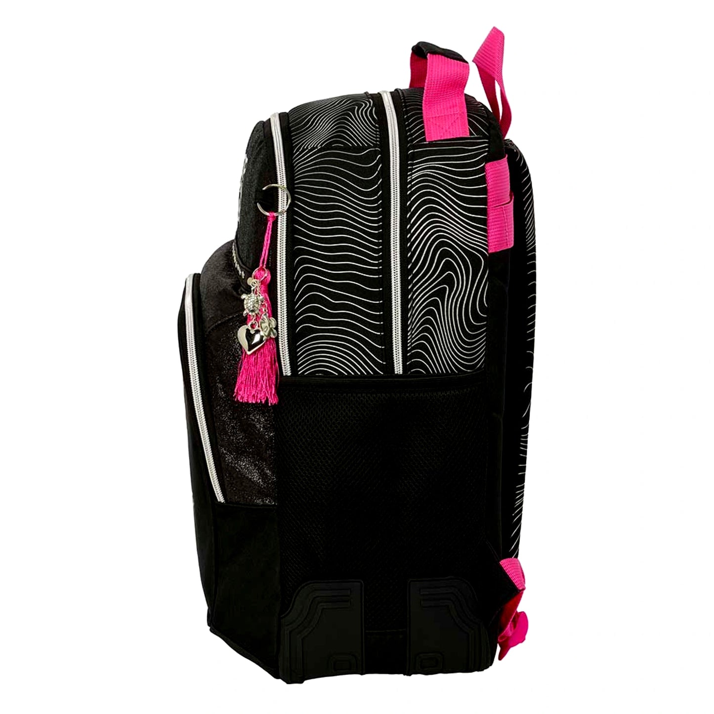 Zaino Scuola Doppio Scomparto K-Pop Demon Hunters Energy Huntrix con Cantoniere Antirozza Adattabile Carrello Safta — 20 Litri