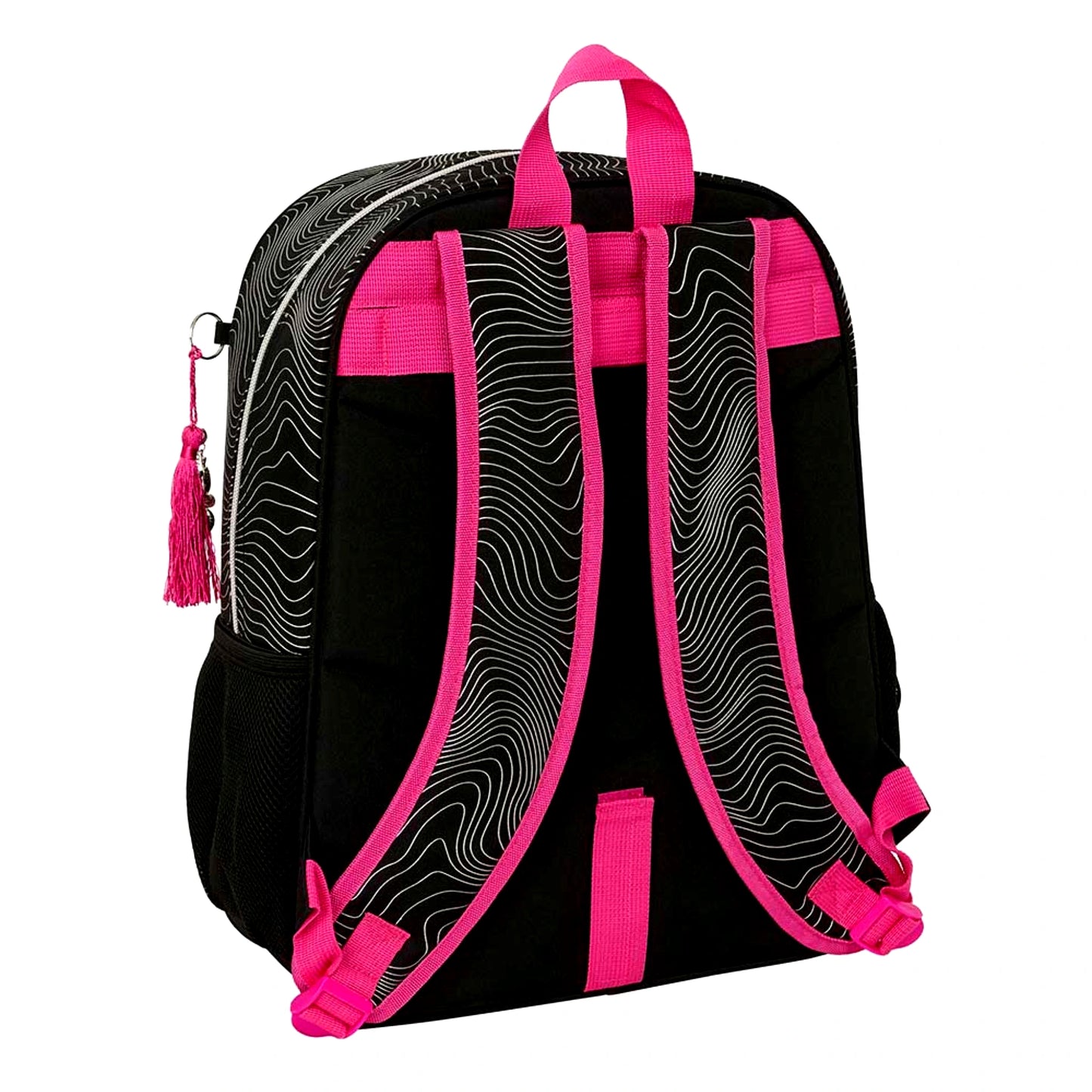 Zaino Scuola K-Pop Demon Hunters Energy Huntrix Adattabile al Carrello con Spallacci Ergonomici Safta — 19 Litri