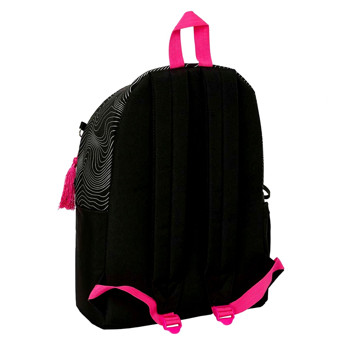 Zaino Porta Laptop 14.1" K-Pop Demon Hunters Energy Huntrix con Tasca Glitter e Borchie Safta — 17 Litri
