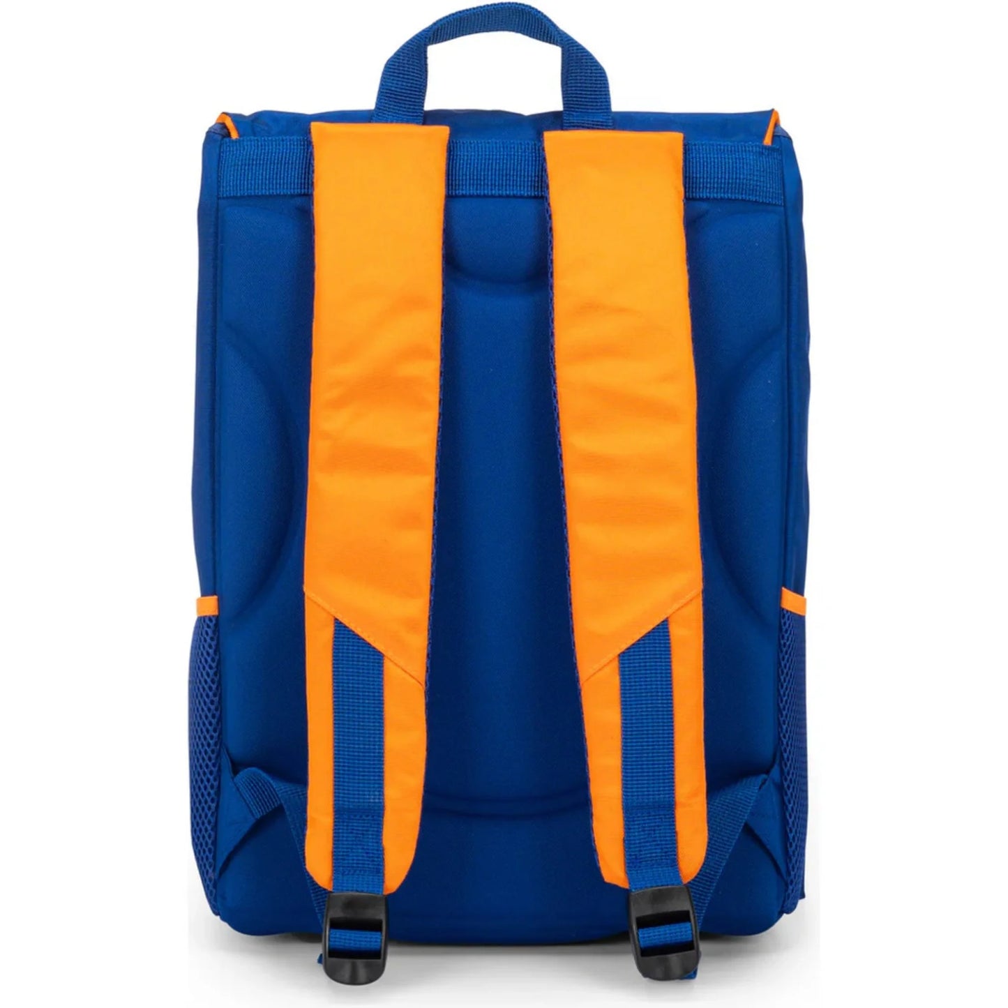 Dragon Ball Super Goku Extendable School Backpack with Flap, Buckles, and Double Compartment Blue Orange Panini