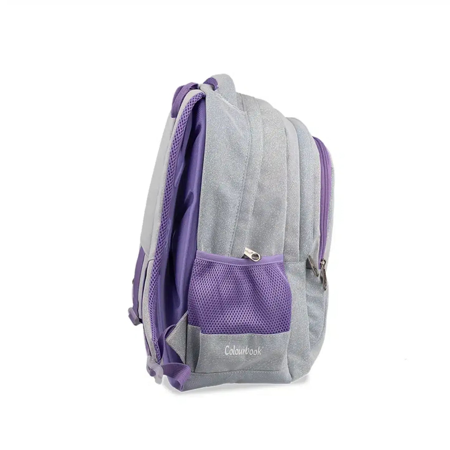 Zaino Scuola Colourbook Glitter 30L Lilla Nero Rosa Oro 2026-2027