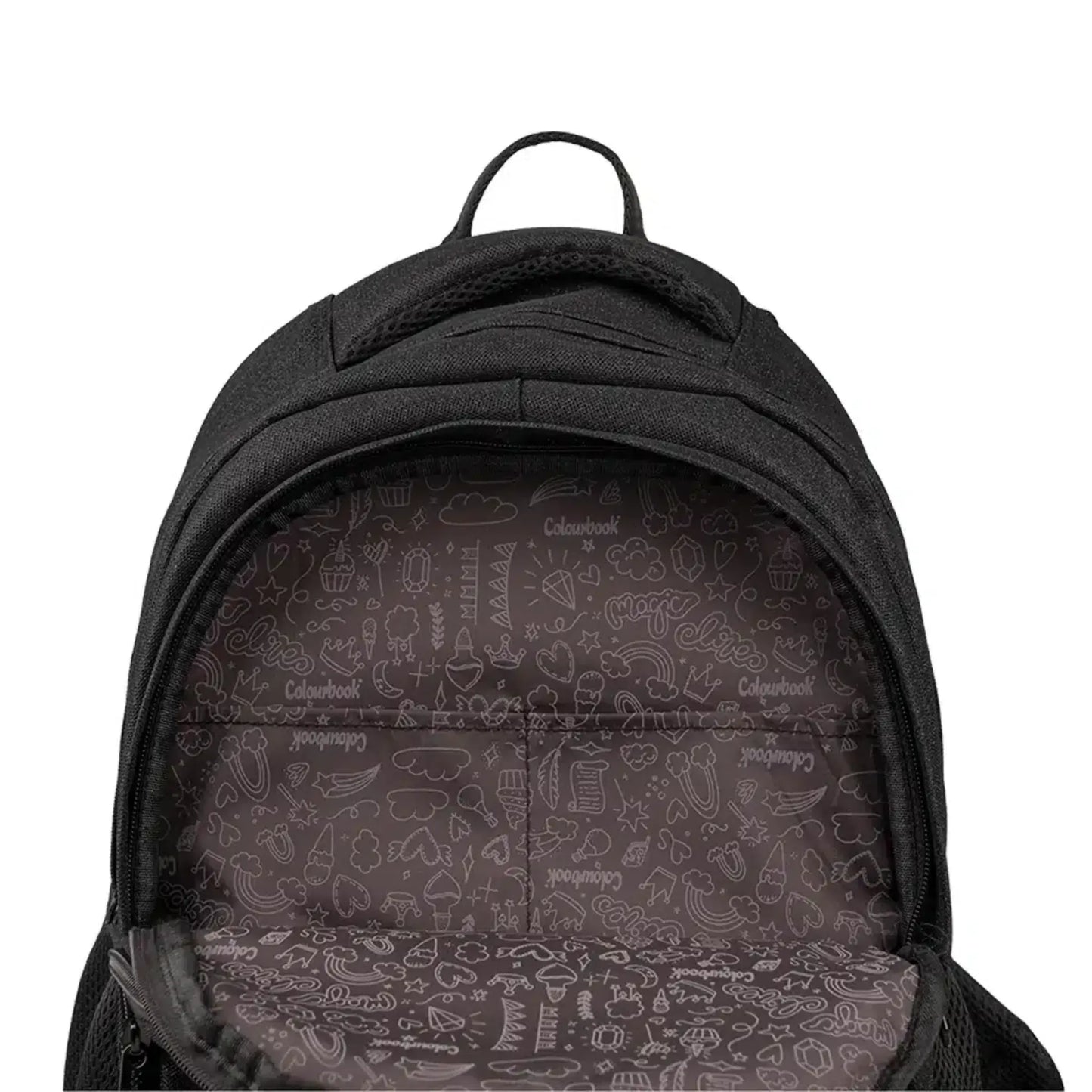 Zaino Scuola Colourbook Glitter 30L Lilla Nero Rosa Oro 2026-2027