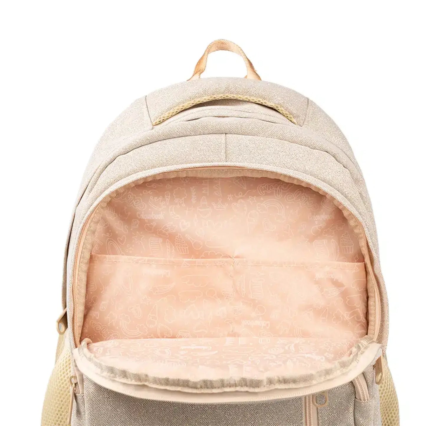 Zaino Scuola Colourbook Glitter 30L Lilla Nero Rosa Oro 2026-2027