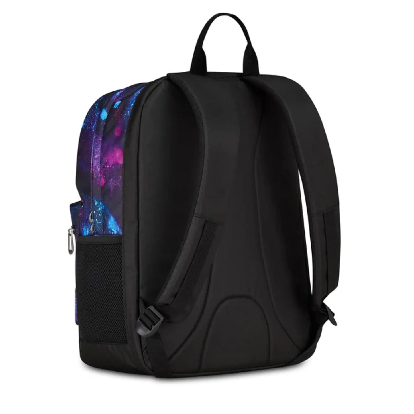 Zaino Seven The Double Reversibile Free Shine con Earphones Wireless e Marker Fantasia Galaxy Blu Viola