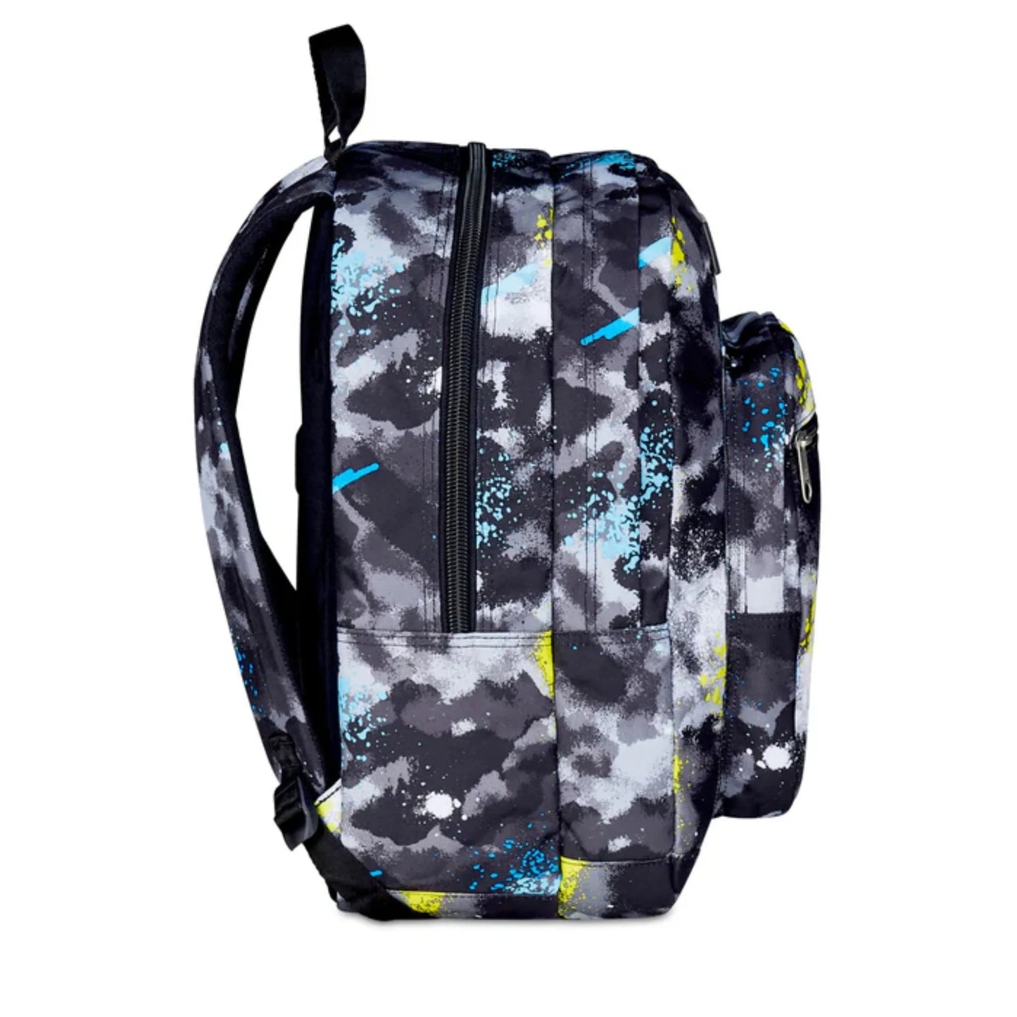Zaino Seven Freethink Boy Fantasia Mimetica Grigia Doppio Scomparto con Tasca PC e Porta Borraccia