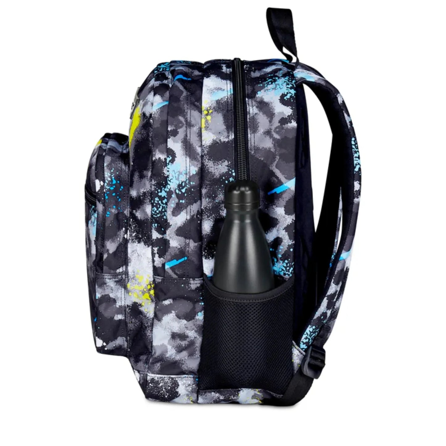 Zaino Seven Freethink Boy Fantasia Mimetica Grigia Doppio Scomparto con Tasca PC e Porta Borraccia