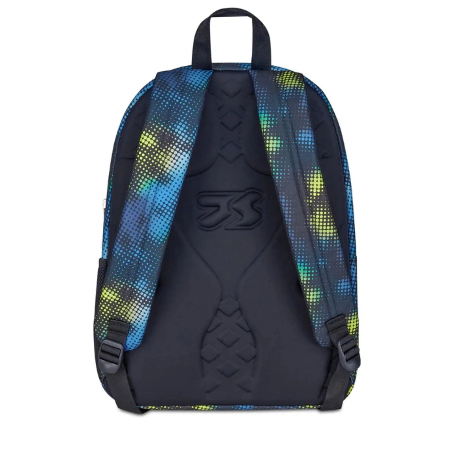 Zaino Seven Freethink Boy Fantasia Verde Lime Azzurro Doppio Scomparto con Tasca PC e Porta Borraccia