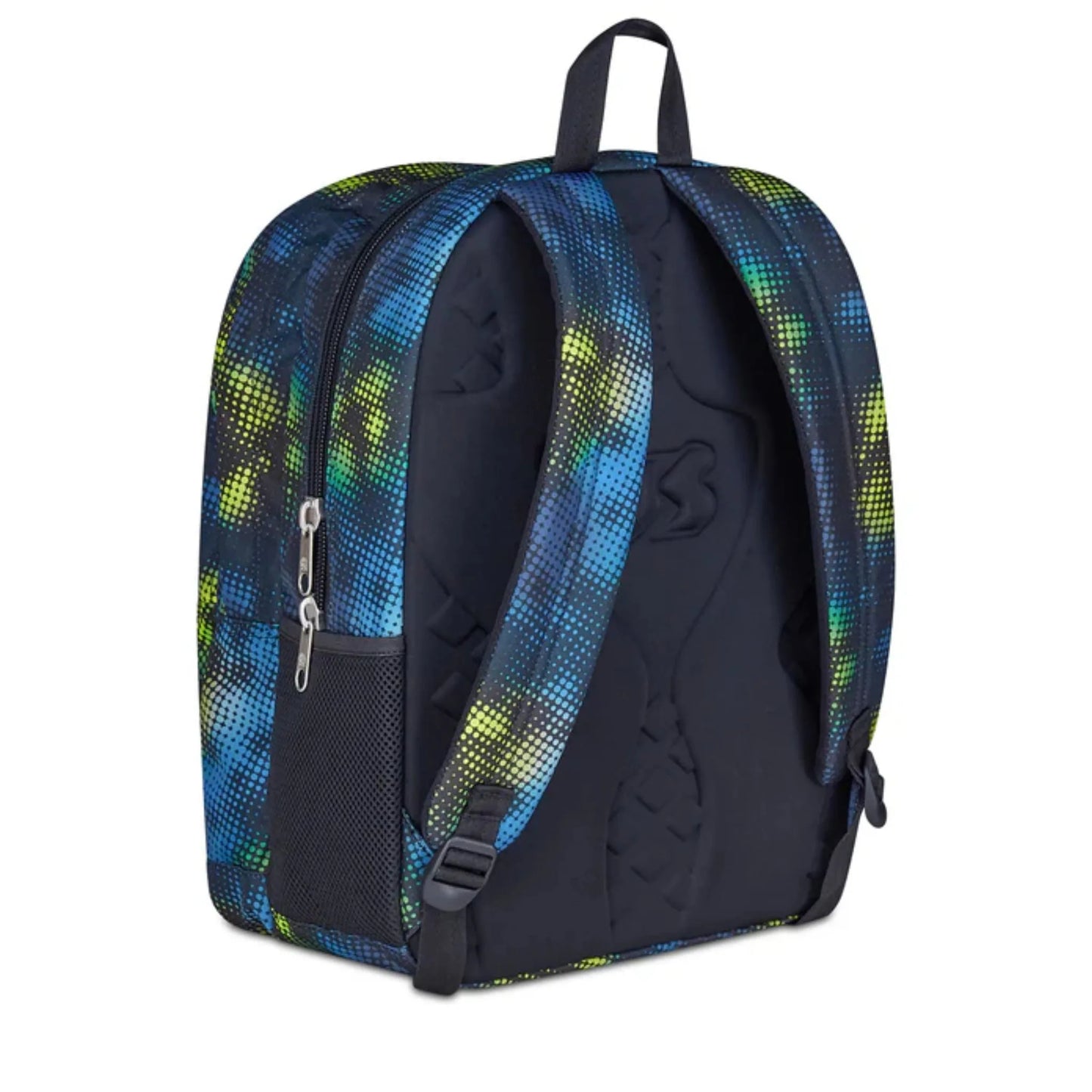 Zaino Seven Freethink Boy Fantasia Verde Lime Azzurro Doppio Scomparto con Tasca PC e Porta Borraccia